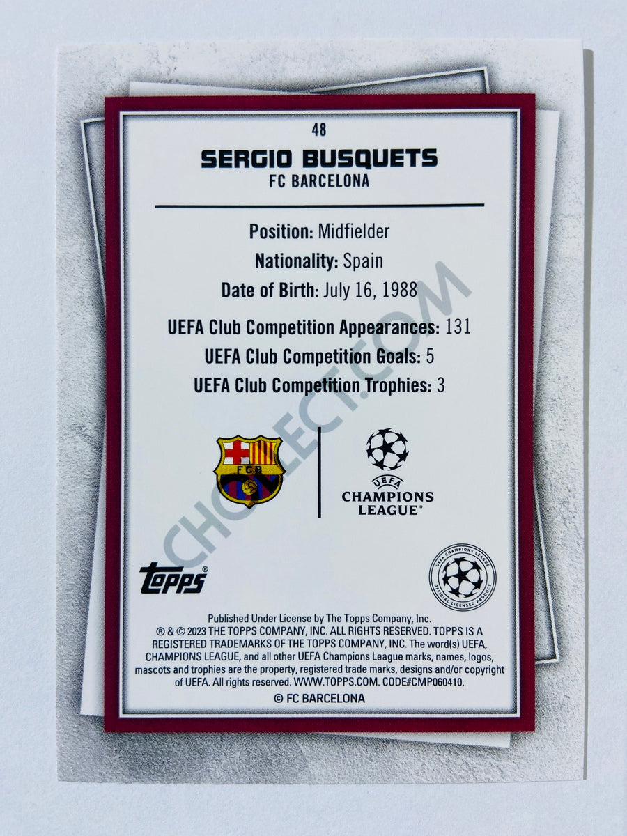 Sergio Busquets - FC Barcelona 2022-23 Topps UEFA Superstars #48