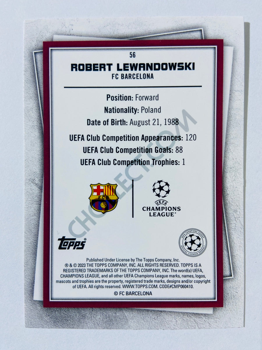 Robert Lewandowski - FC Barcelona 2022-23 Topps UEFA Superstars #56