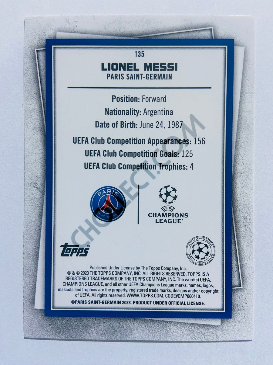 Lionel Messi – Paris Saint-Germain 2022-23 Topps UEFA Superstars #135