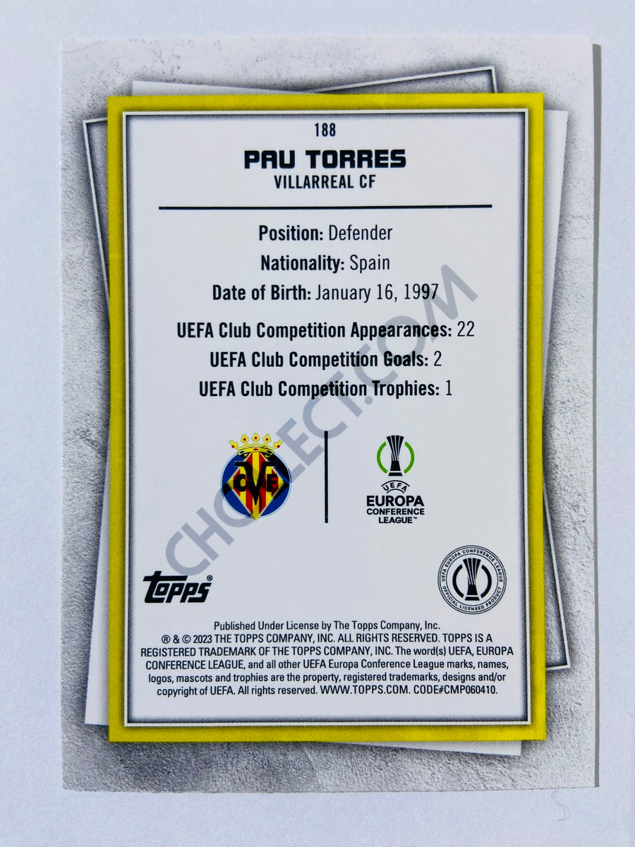 Pau Torres - Villarreal CF 2022-23 Topps UEFA Superstars #188