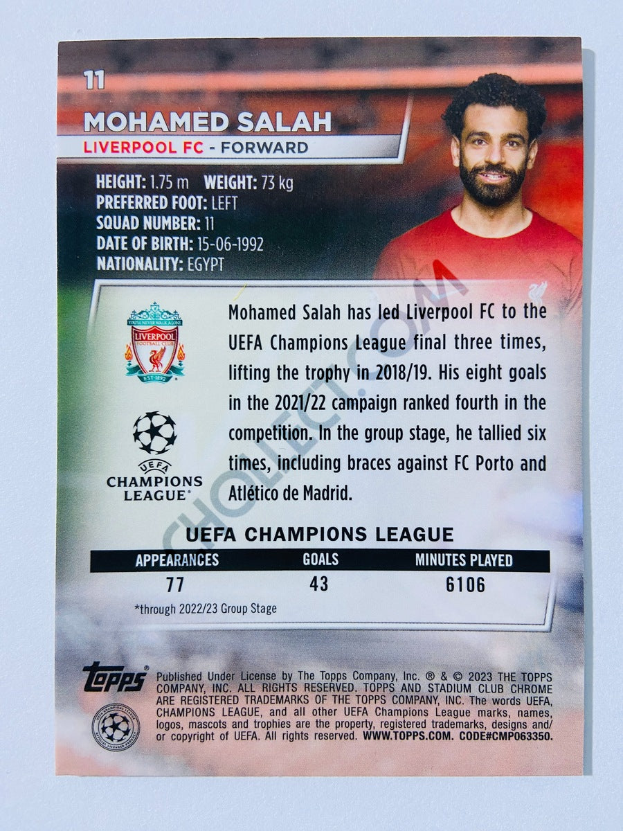 Mohamed Salah - Liverpool FC 2022-23 Topps Stadium Club Chrome UEFA Club Competitions #11