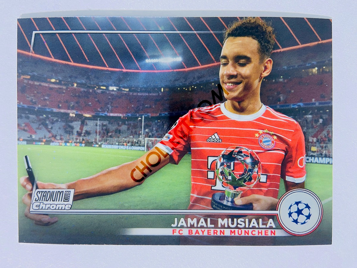 2022-23 Topps Stadium Club Chrome UEFA Jamal Musiala Championship  Contributions