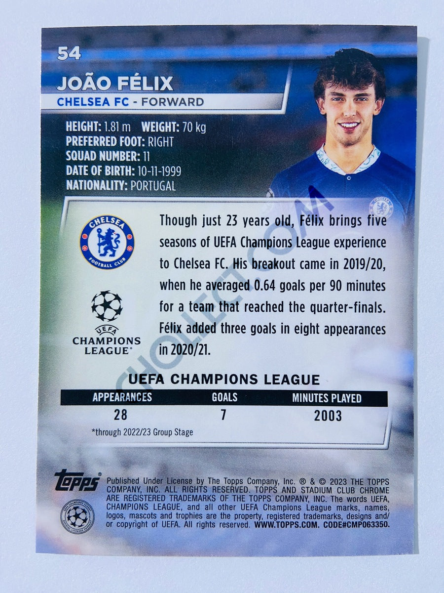 João Félix - Chelsea FC 2022-23 Topps Stadium Club Chrome UEFA Club Competitions #54