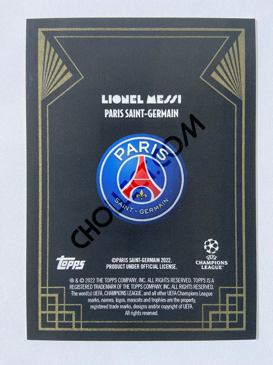 Lionel Messi - Paris Saint-Germain 2022 Topps Deco EUFA Golden Great