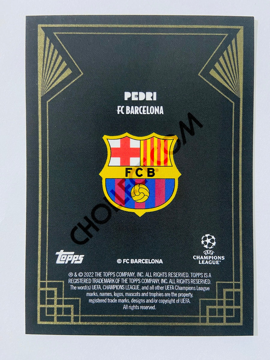 Pedri - Barcelona 2022 Topps Deco EUFA Golden Great