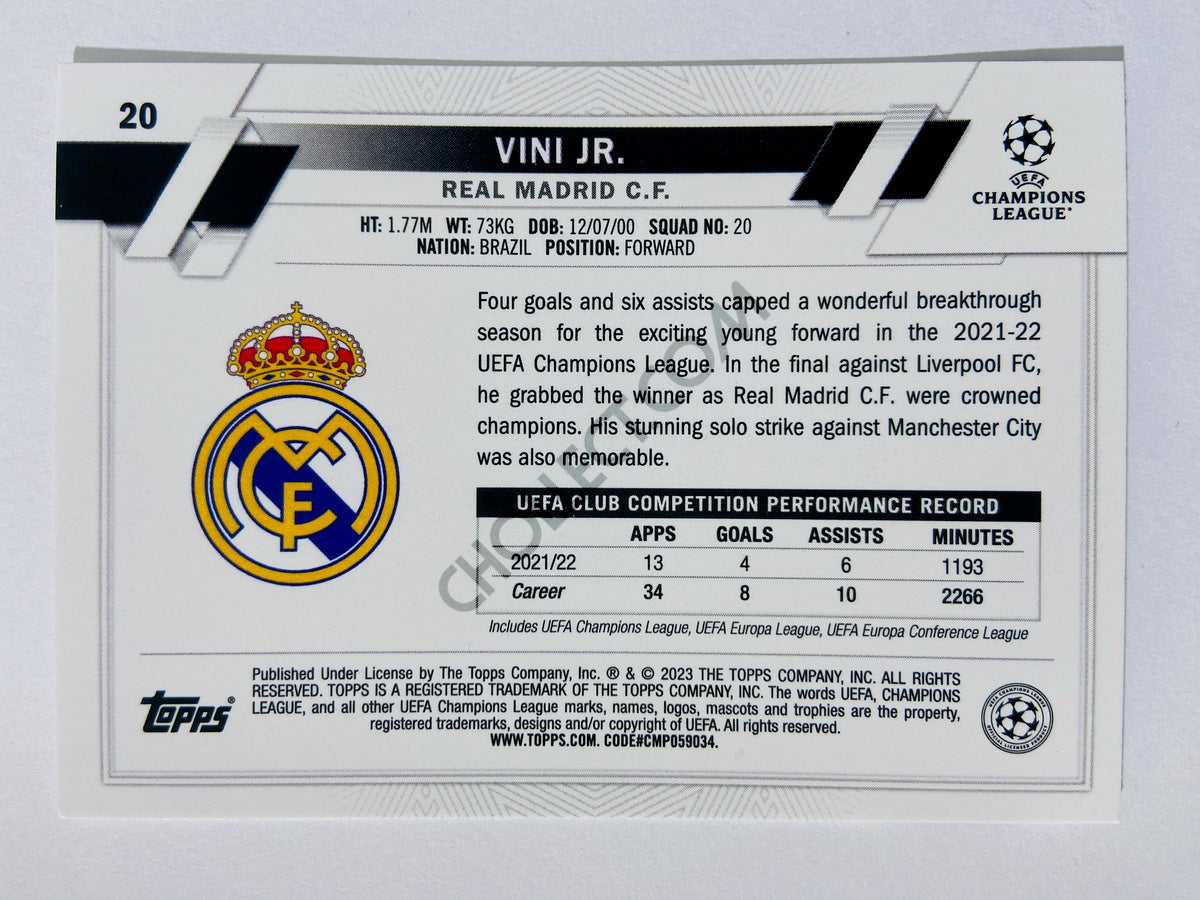Vini Jr. - Real Madrid C.F. 2022-23 Topps UEFA Club Competitions #20