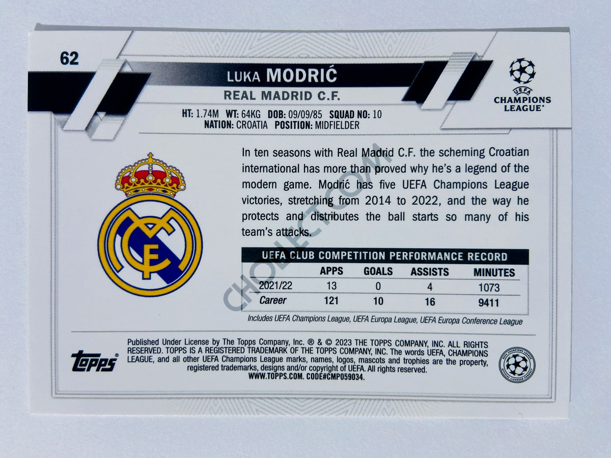 Luka Modric - Real Madrid C.F. 2022-23 Topps UEFA Club Competitions #62