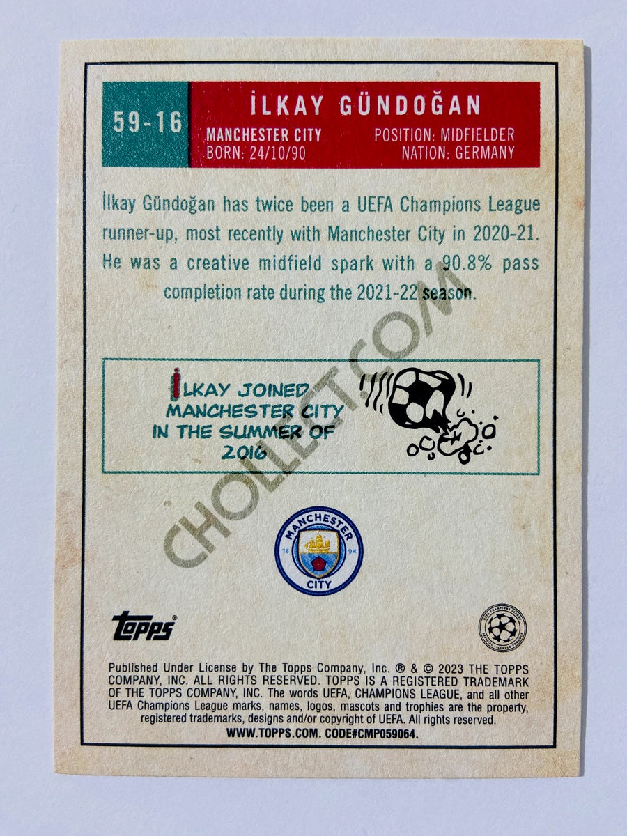Ilkay Gündogan - Manchester City 2022-23 Topps UEFA Club Competitions 1959 Topps #59-16
