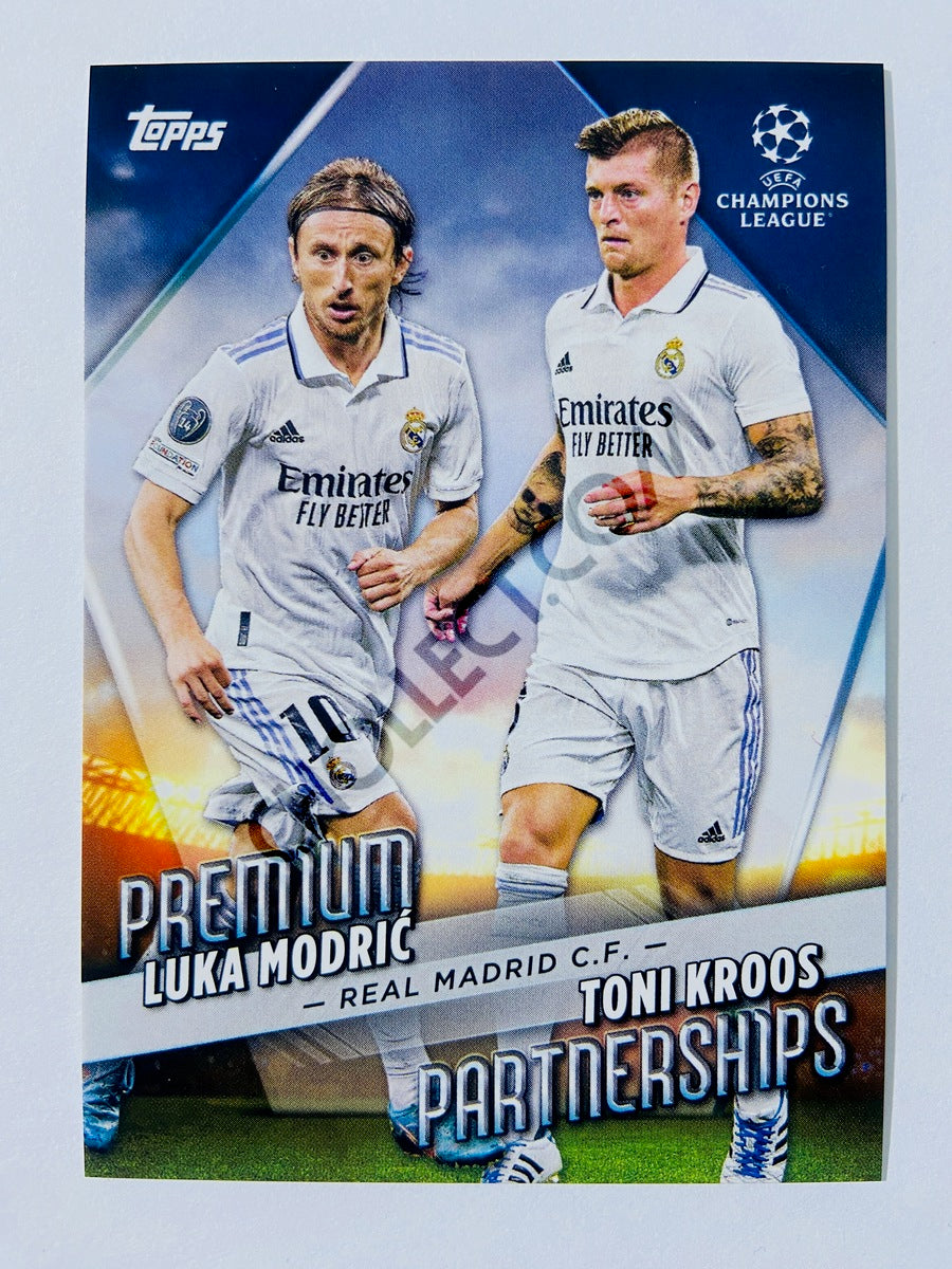 Toni Kroos / Luka Modric - Real Madrid C.F. 2022-23 Topps UEFA Club Competitions Premium Partnerships #PP-14