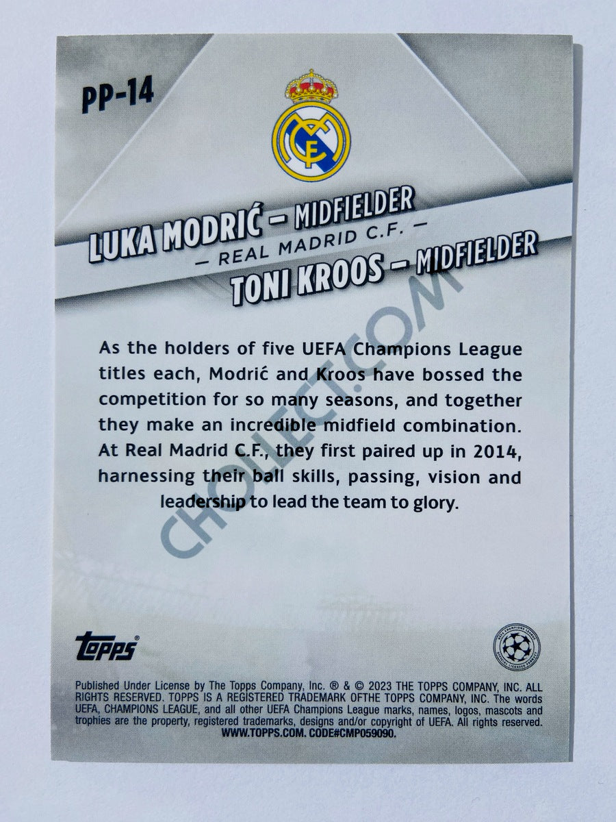 Toni Kroos / Luka Modric - Real Madrid C.F. 2022-23 Topps UEFA Club Competitions Premium Partnerships #PP-14