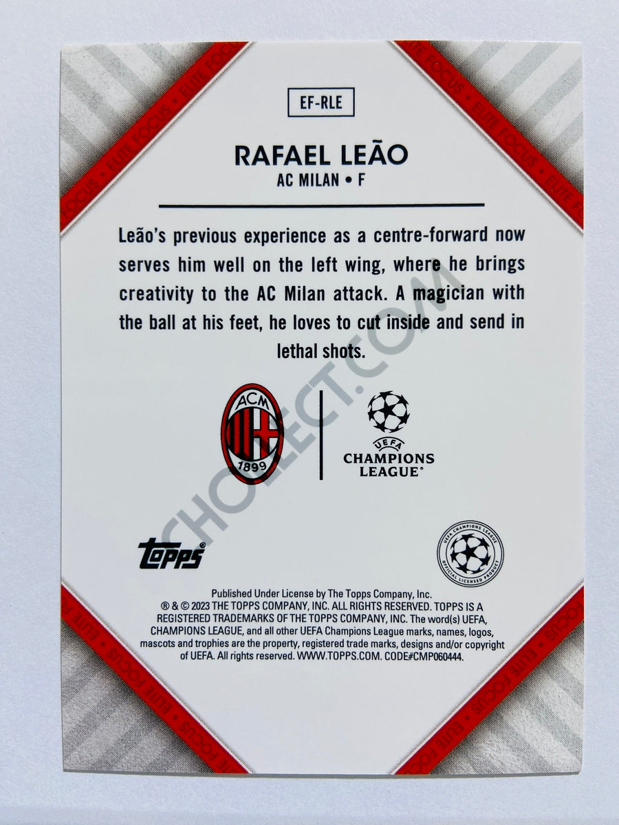 Rafael Leão - AC Milan 2022-23 Topps UEFA Superstars Elite Focus Insert #EF-RLE