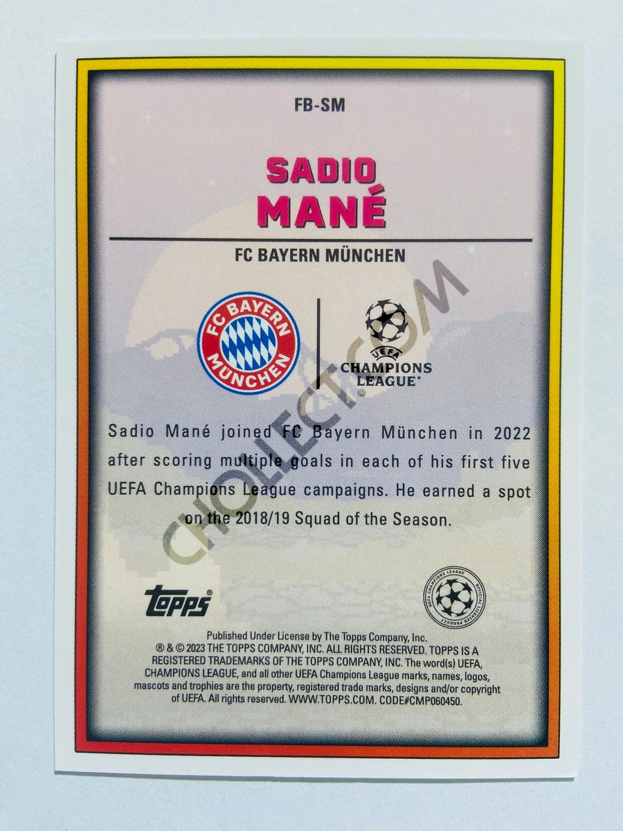 Sadio Mané - FC Bayern München 2022-23 Topps UEFA Superstars Final Boss Insert #FB-SM