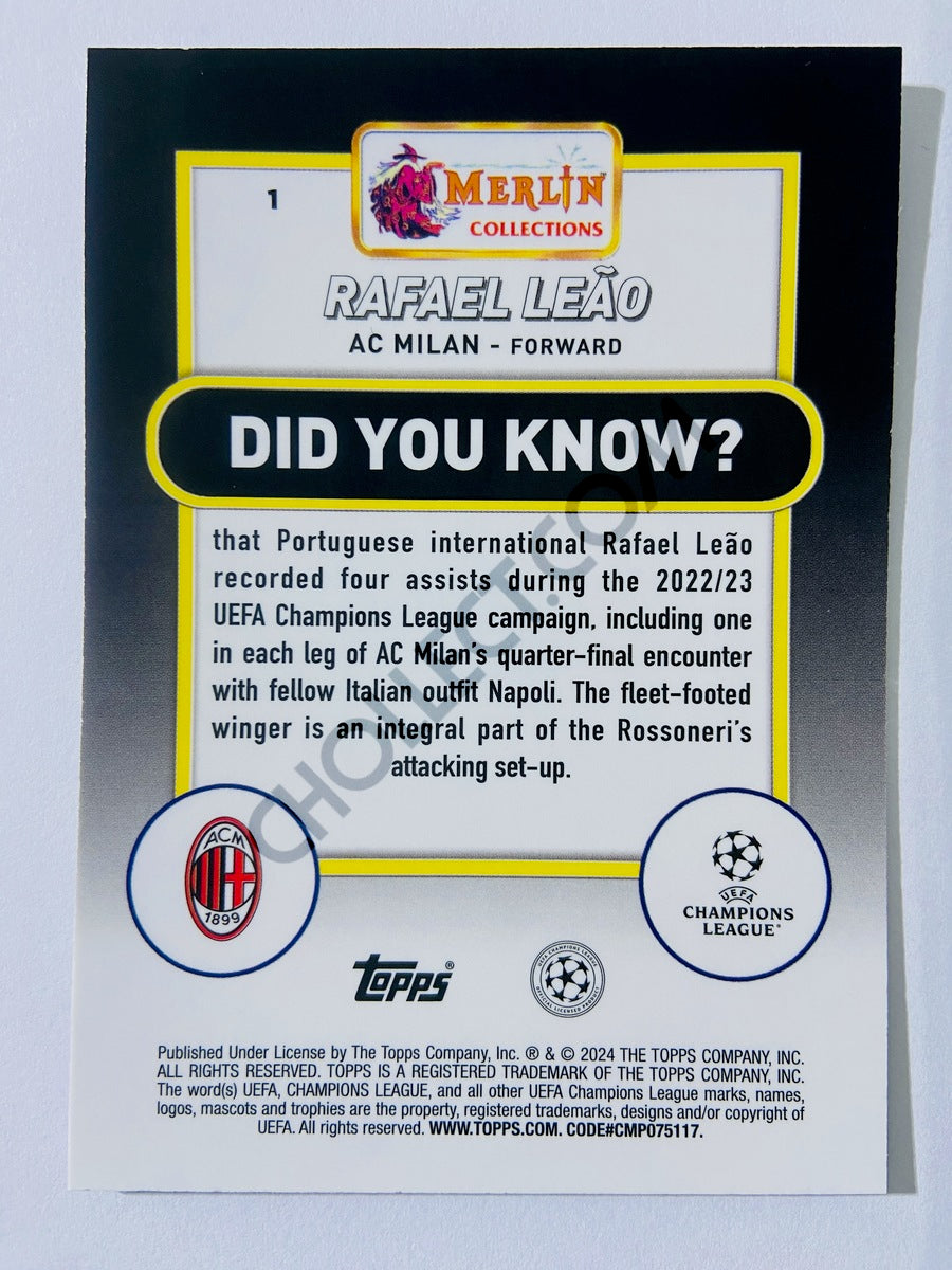Rafael Leão - AC Milan 2023-24 Topps Merlin #1