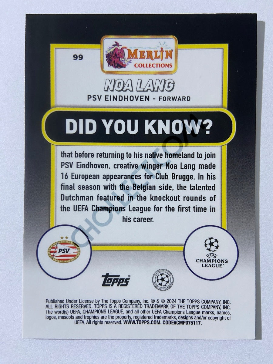 Noa Lang - PSV Eindhoven 2023-24 Topps Merlin #99