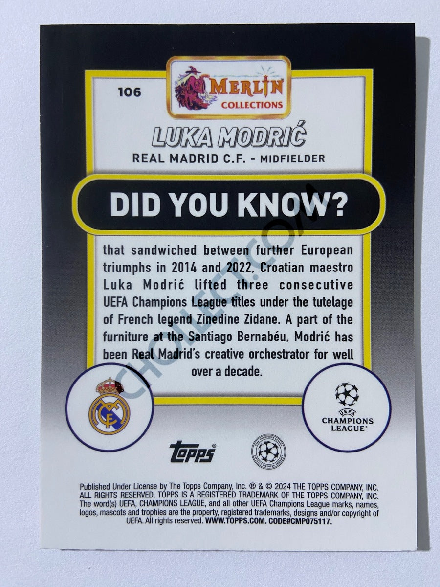 Luka Modrić - Real Madrid C.F. 2023-24 Topps Merlin #106