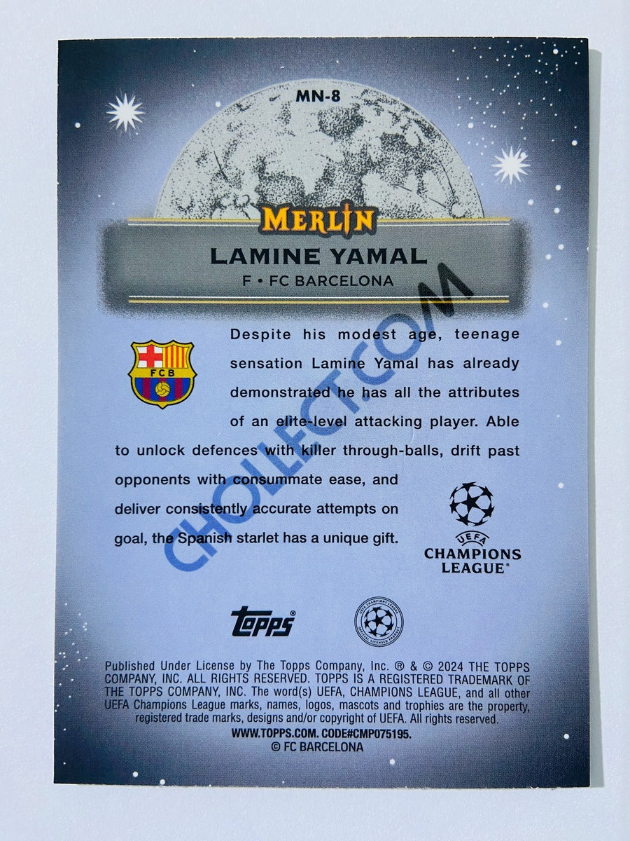 Lamine Yamal - FC Barcelona 2023-24 Topps Merlin Mystic Nights Insert Rookie #MN-8