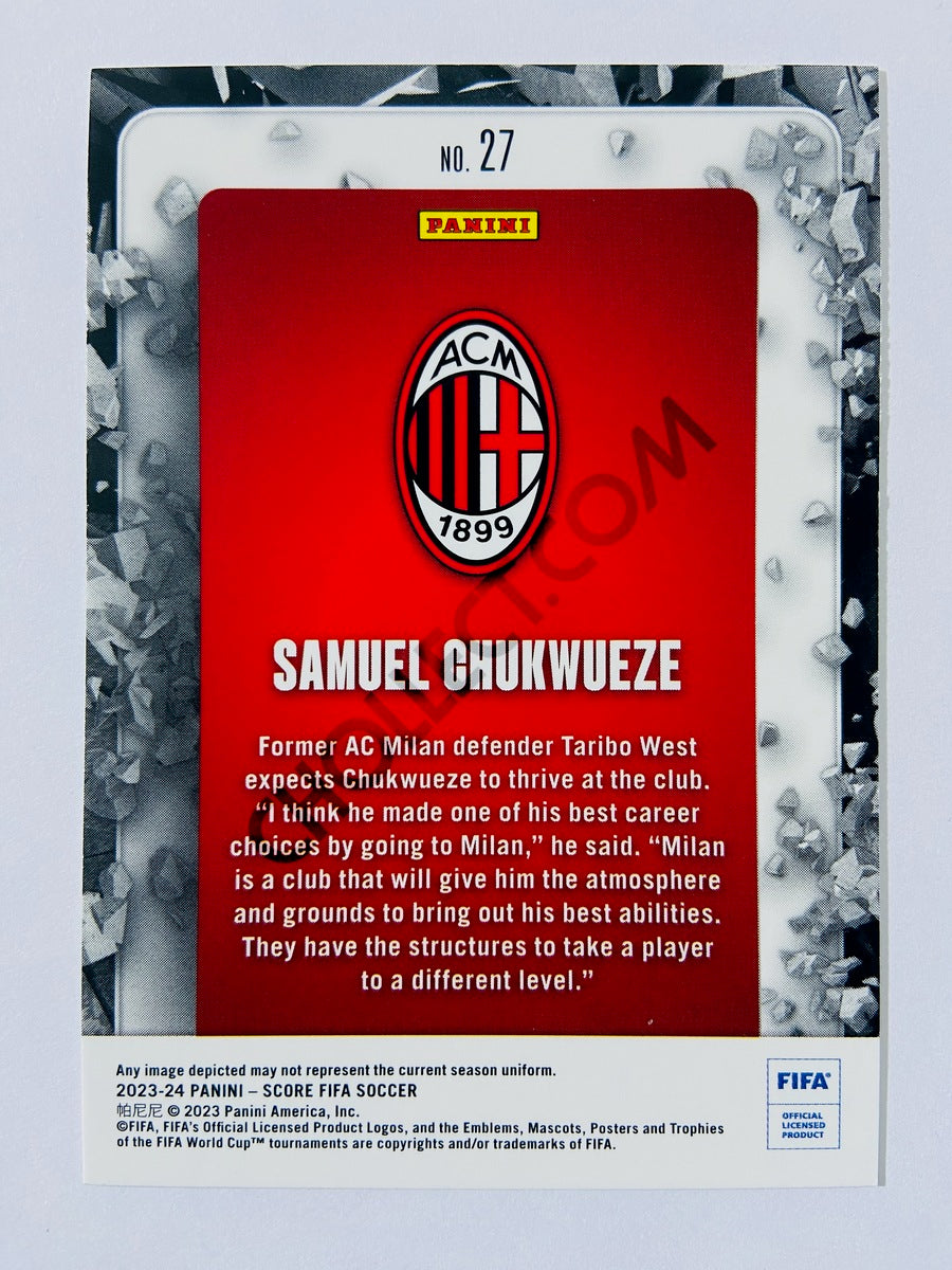 Samuel Chukwueze – AC Milan 2023-24 Panini Score FIFA Breakthrough Insert #27