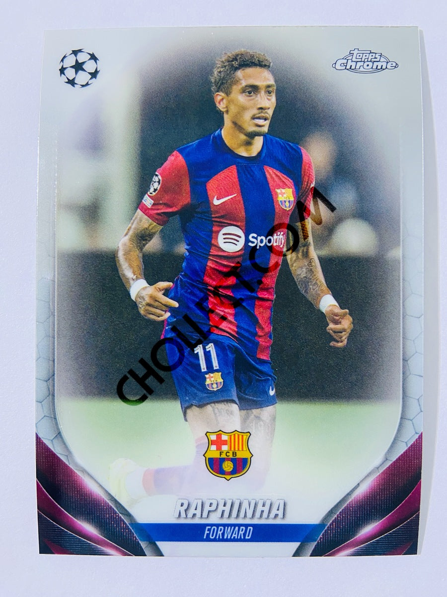 Raphinha - FC Barcelona 2023-24 Topps Chrome UEFA Club Competitions #76
