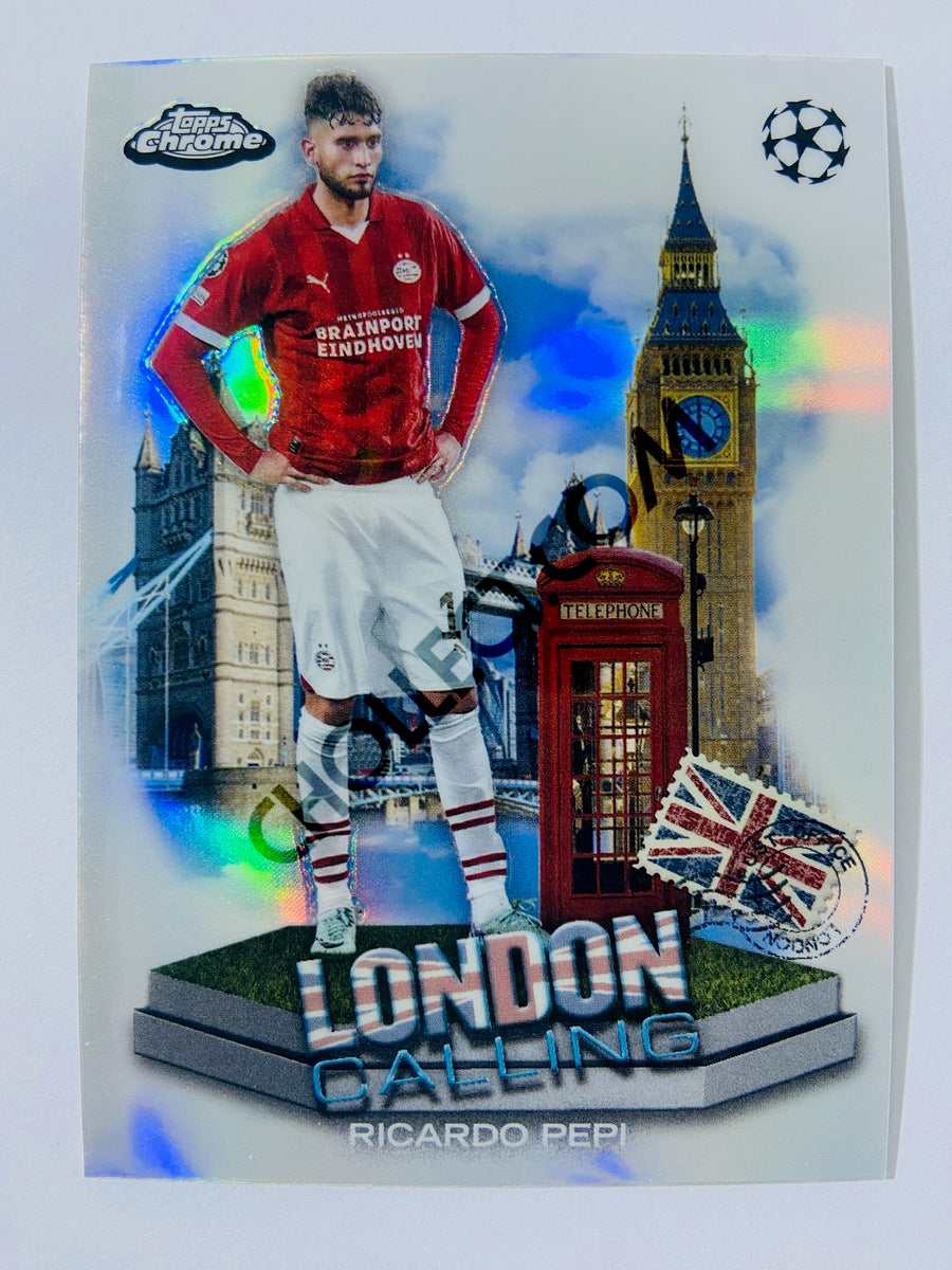 Ricardo Pepi - PSV Eindhoven 2023-24 Topps Chrome UEFA Club Competitions London Calling #LC-12
