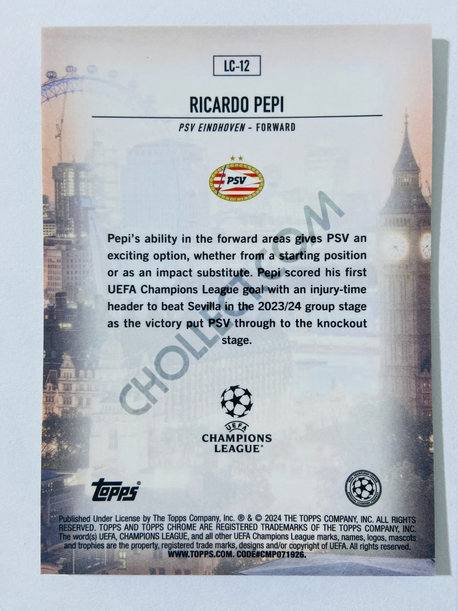 Ricardo Pepi - PSV Eindhoven 2023-24 Topps Chrome UEFA Club Competitions London Calling #LC-12