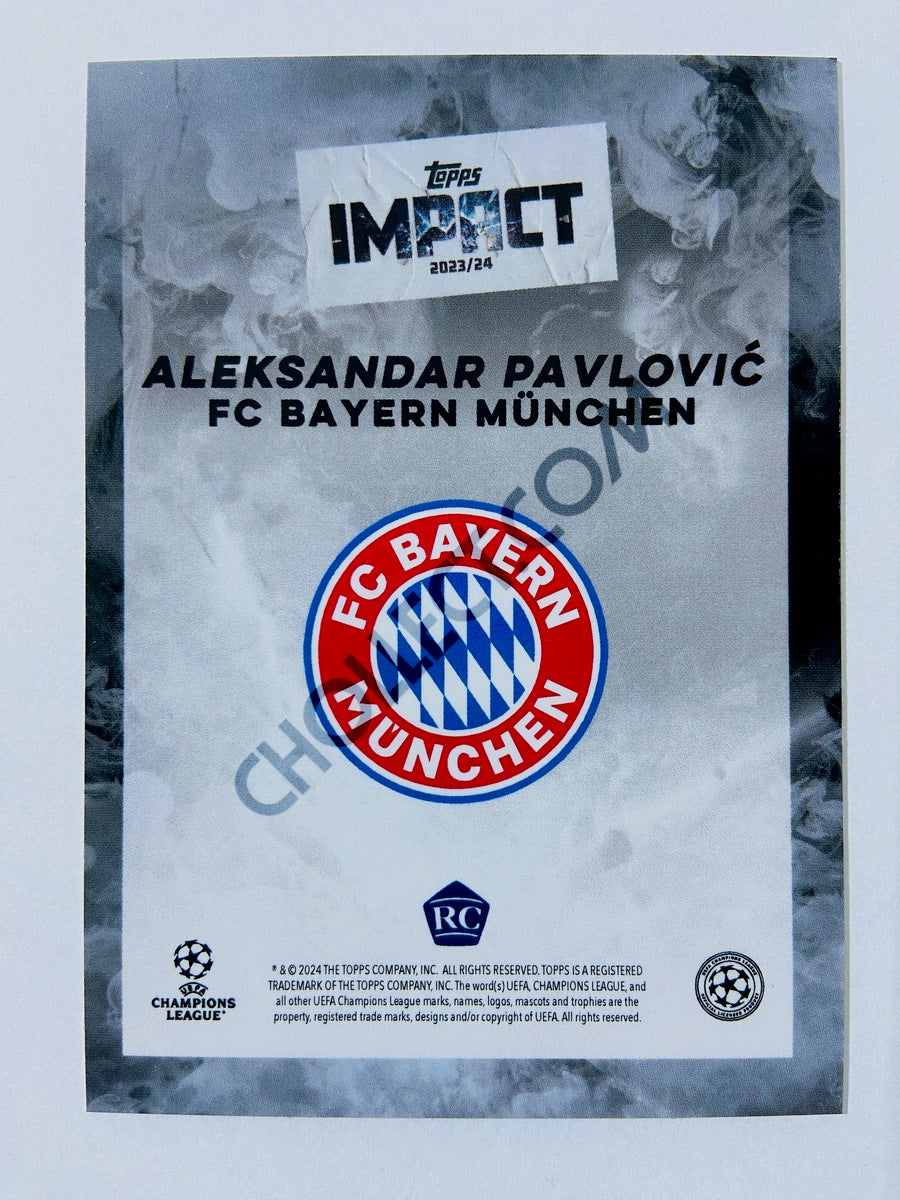 Aleksandar Pavlovic - FC Bayern München 2023-24 Topps Impact RC Rookie