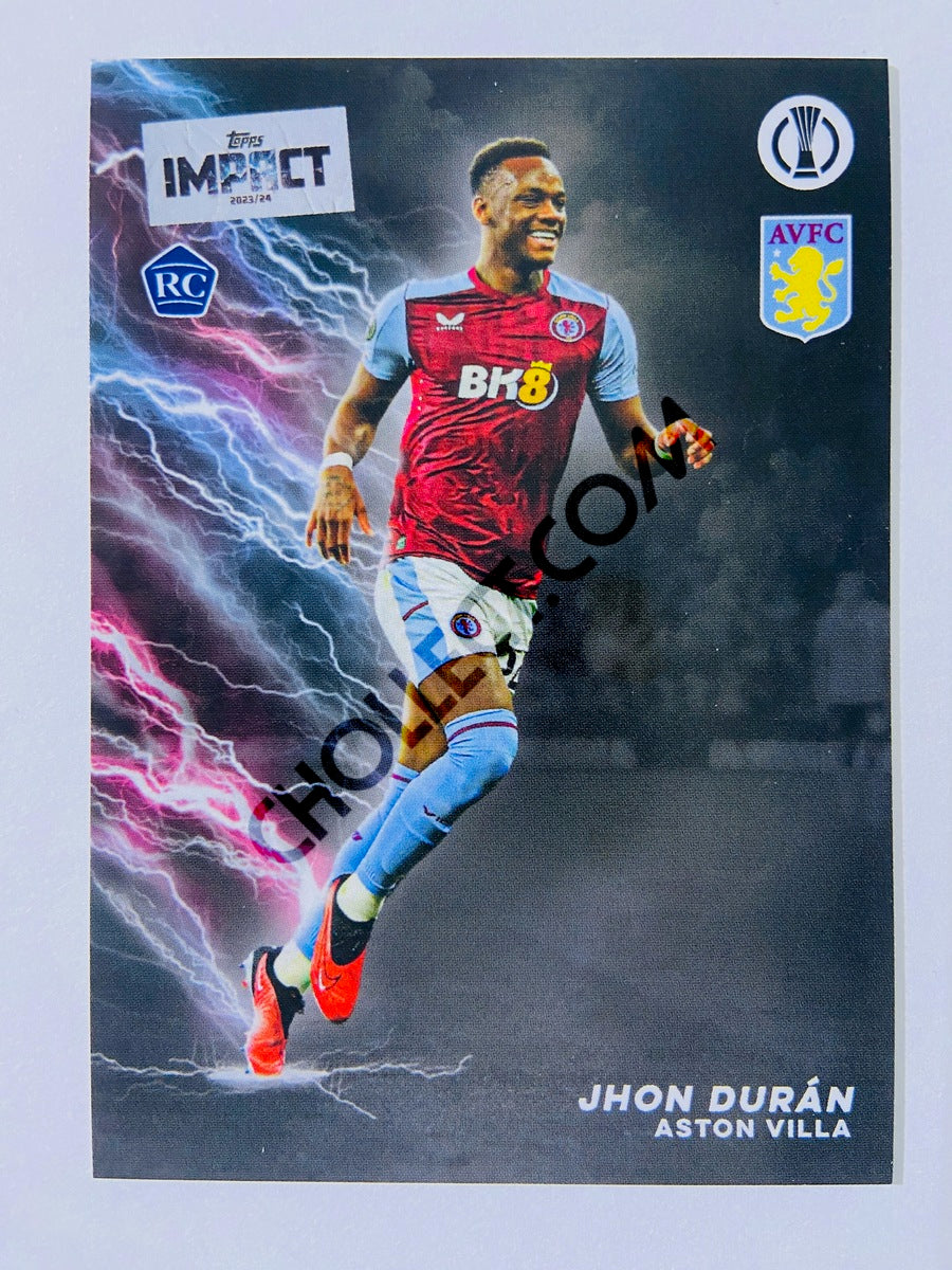 Jhon Duran - Aston Villa 2023-24 Topps Impact RC Rookie