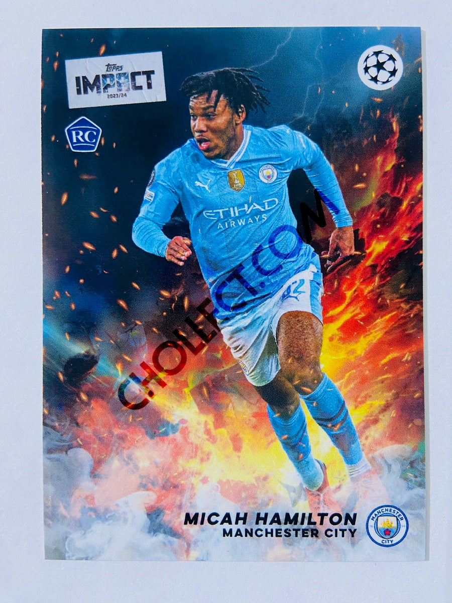 Micah Hamilton Manchester City 2023 24 Topps Impact RC Rookie micah-hamilton-manchester-city-2023-24-topps-impact-rc-rookie