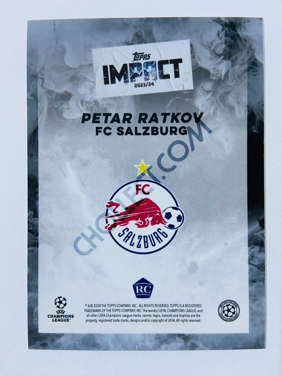 Petar Ratkov - FC Salzburg 2023-24 Topps Impact RC Rookie