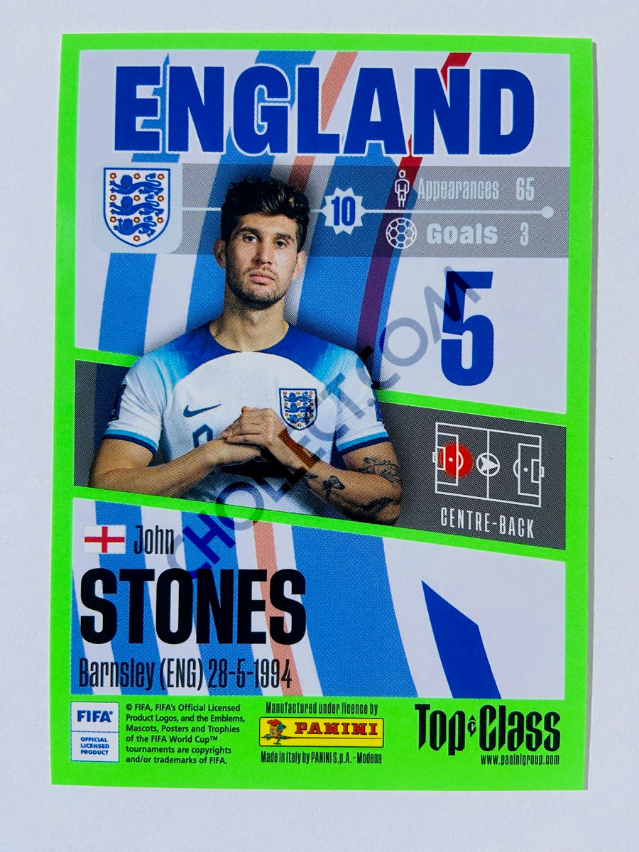 John Stones - England 2023 Panini Top Class #13