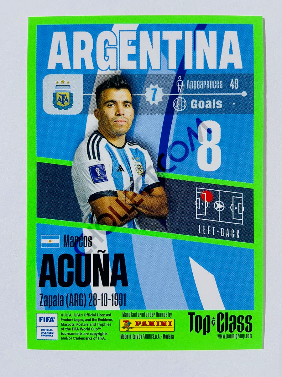 Marcos Acuña - Argentina 2023 Panini Top Class #37
