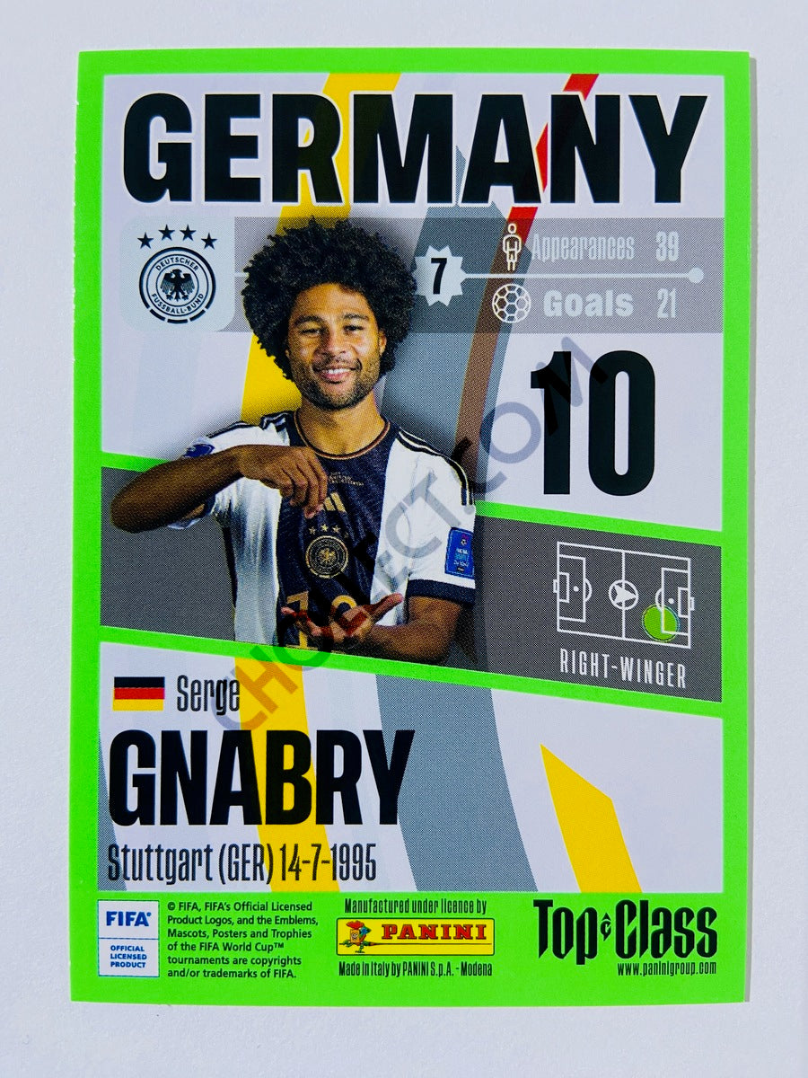 Serge Gnabry - Germany 2023 Panini Top Class #89