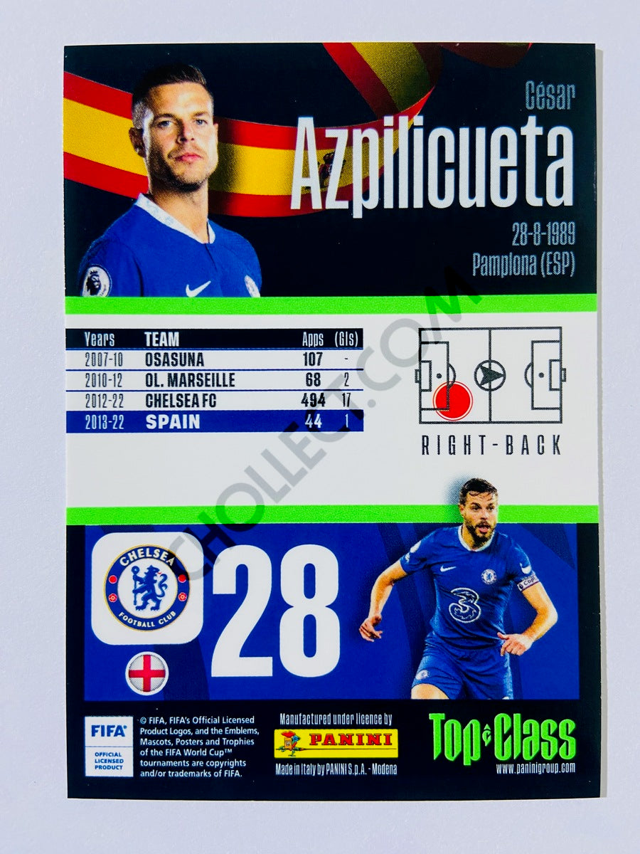 Cesar Azpilicueta - Chelsea FC 2023 Panini Top Class Master Class #242