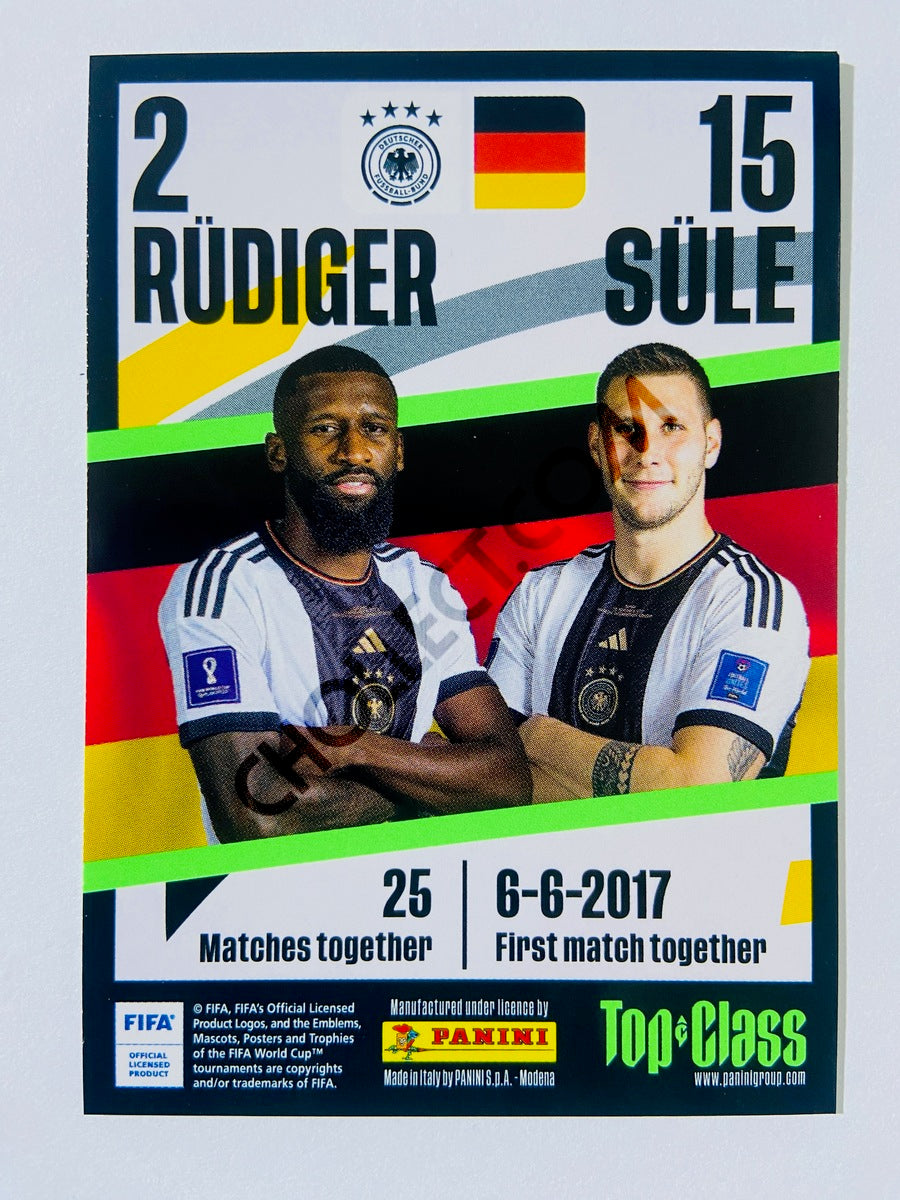 Antonio Rüdiger / Niklas Süle - Germany 2023 Panini Top Class Synergy #223