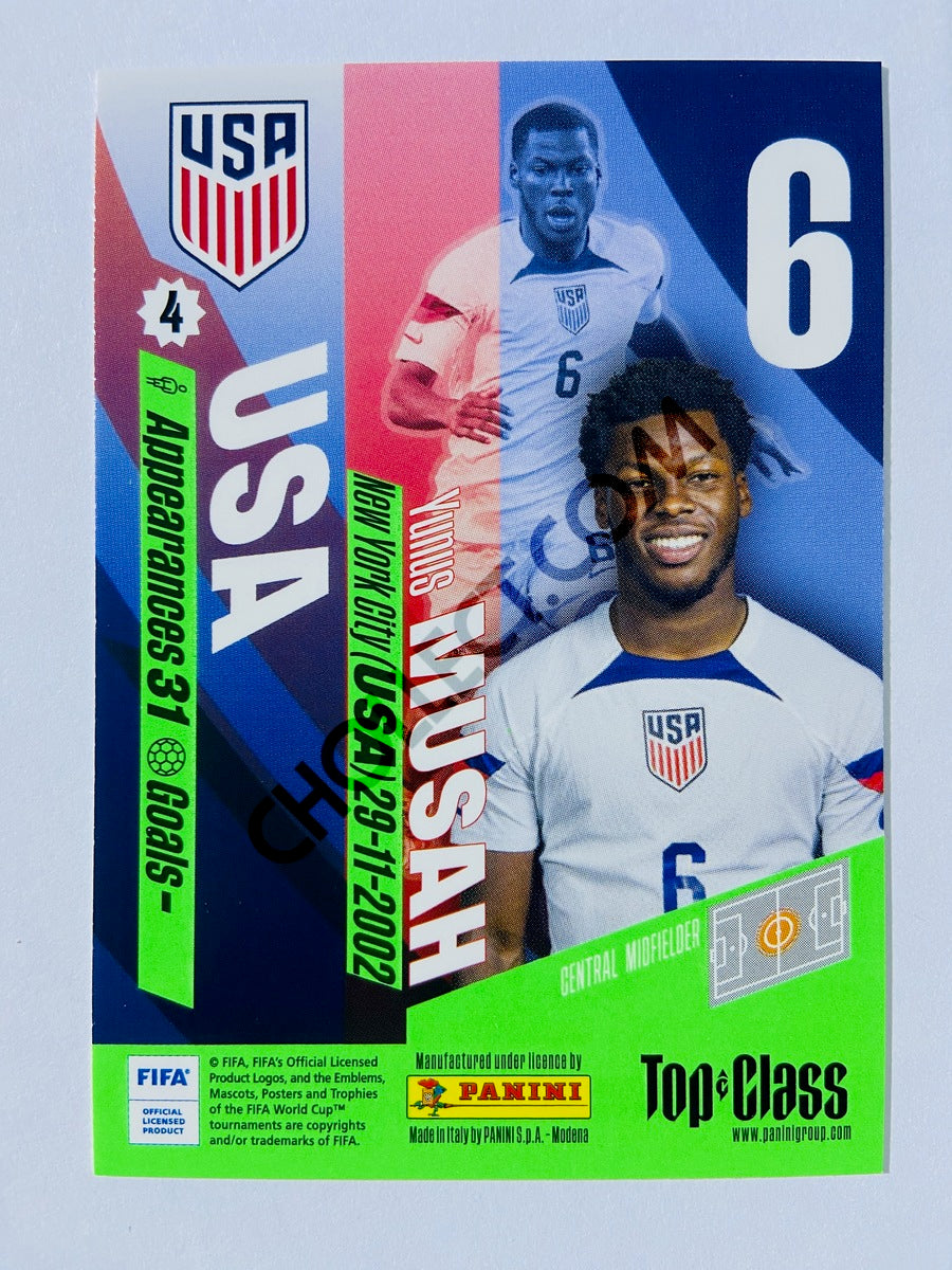 Yunus Musah – USA 2024 Panini Top Class #63
