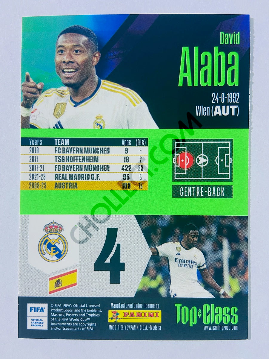 David Alaba – Real Madrid 2024 Panini Top Class Master Class #239