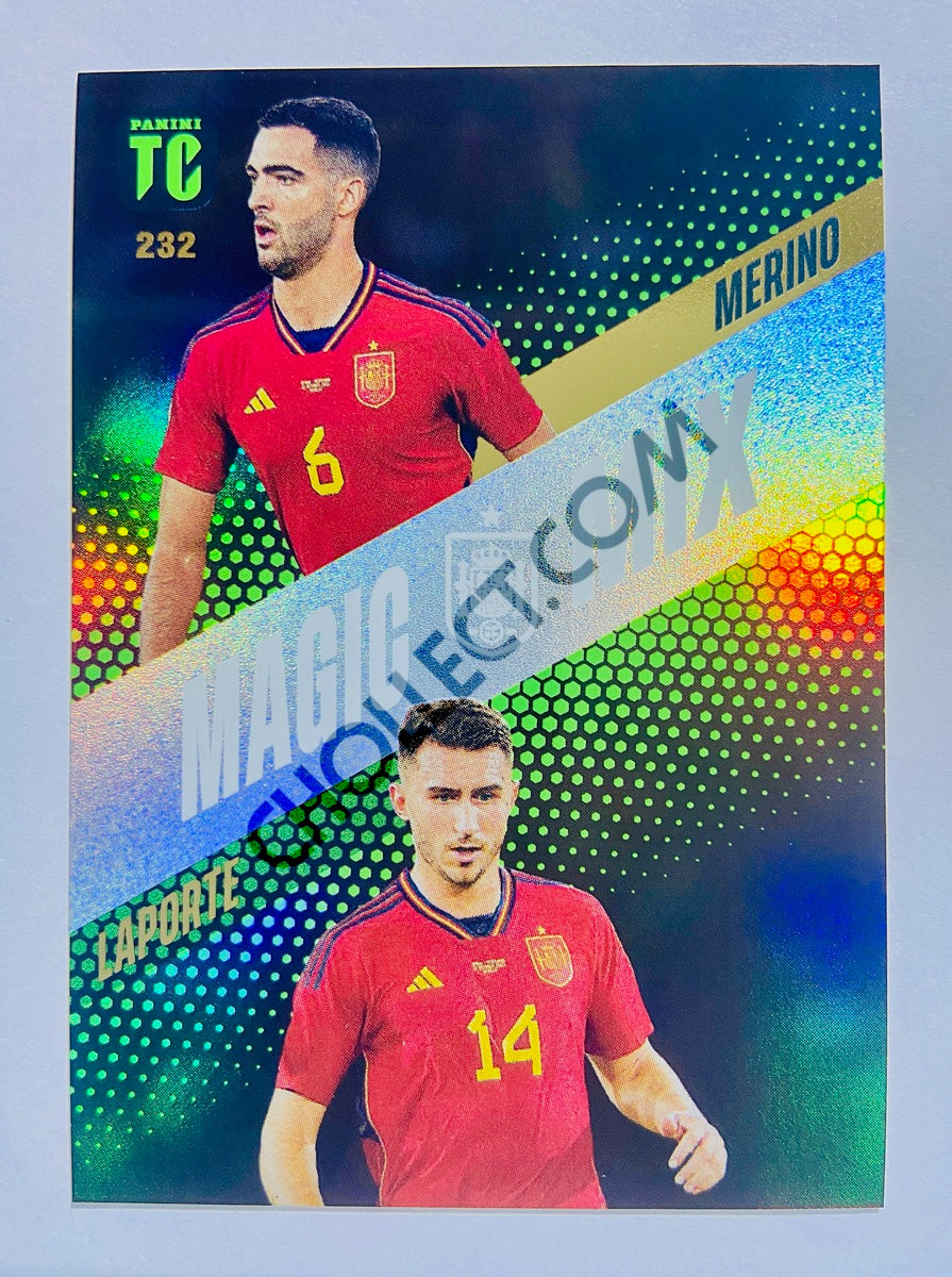 Mikel Merino / Aymeric Laporte – Spain 2024 Panini Top Class Magic Mix #232