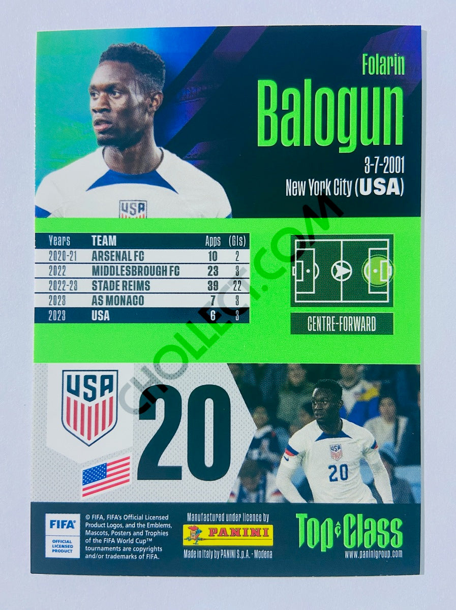 Folarin Balogun - USA 2024 Panini Top Class New Sensation #261
