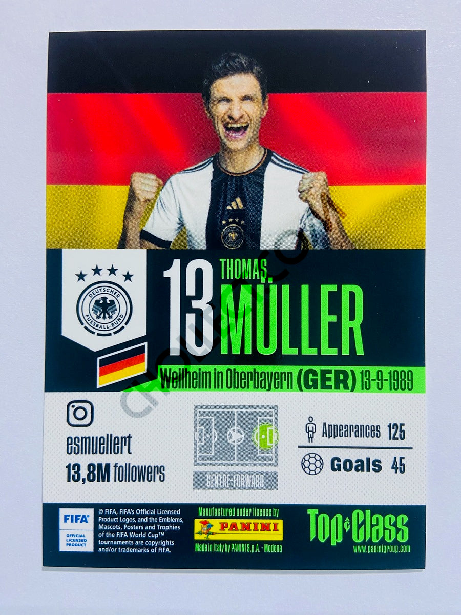 Thomas Müller - Germany 2024 Panini Top Class Rainbow Master #213