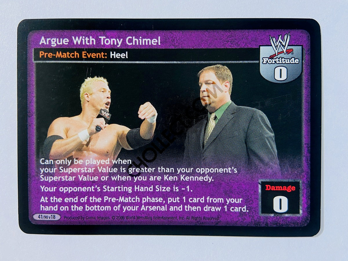 Argue With Tony Chimel