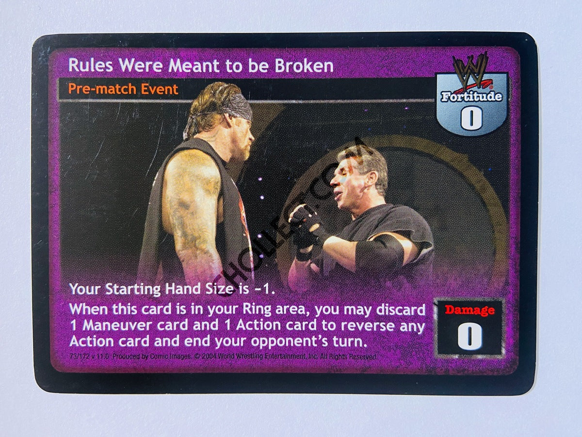 Rules Were Meant to be Broken (Rare)