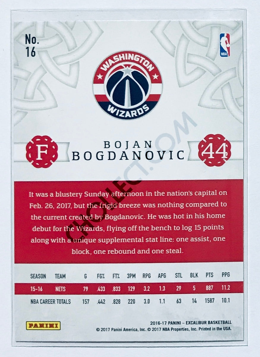 Bojan Bogdanovic - Washington Wizards 2016-17 Panini Excalibur #16