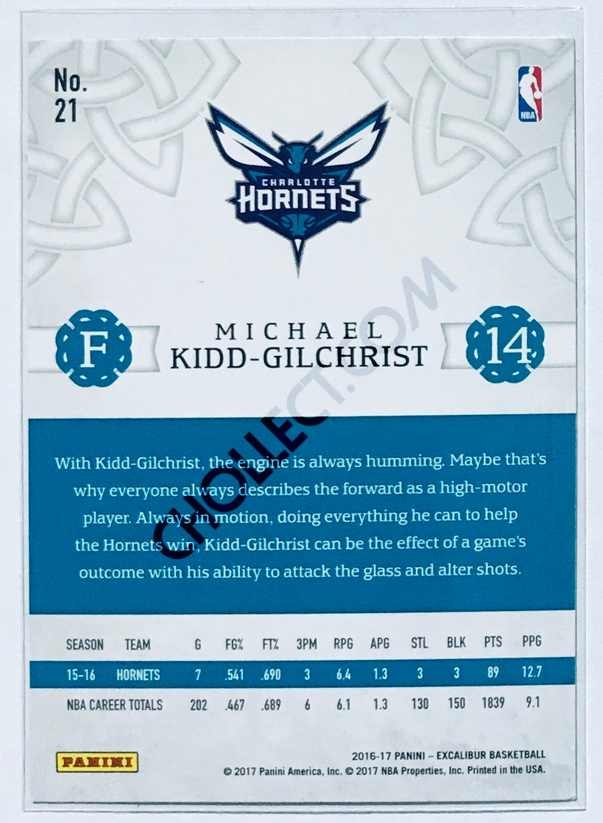 Michael Kidd-Gilchrist - Charlotte Hornets 2016-17 Panini Excalibur #21