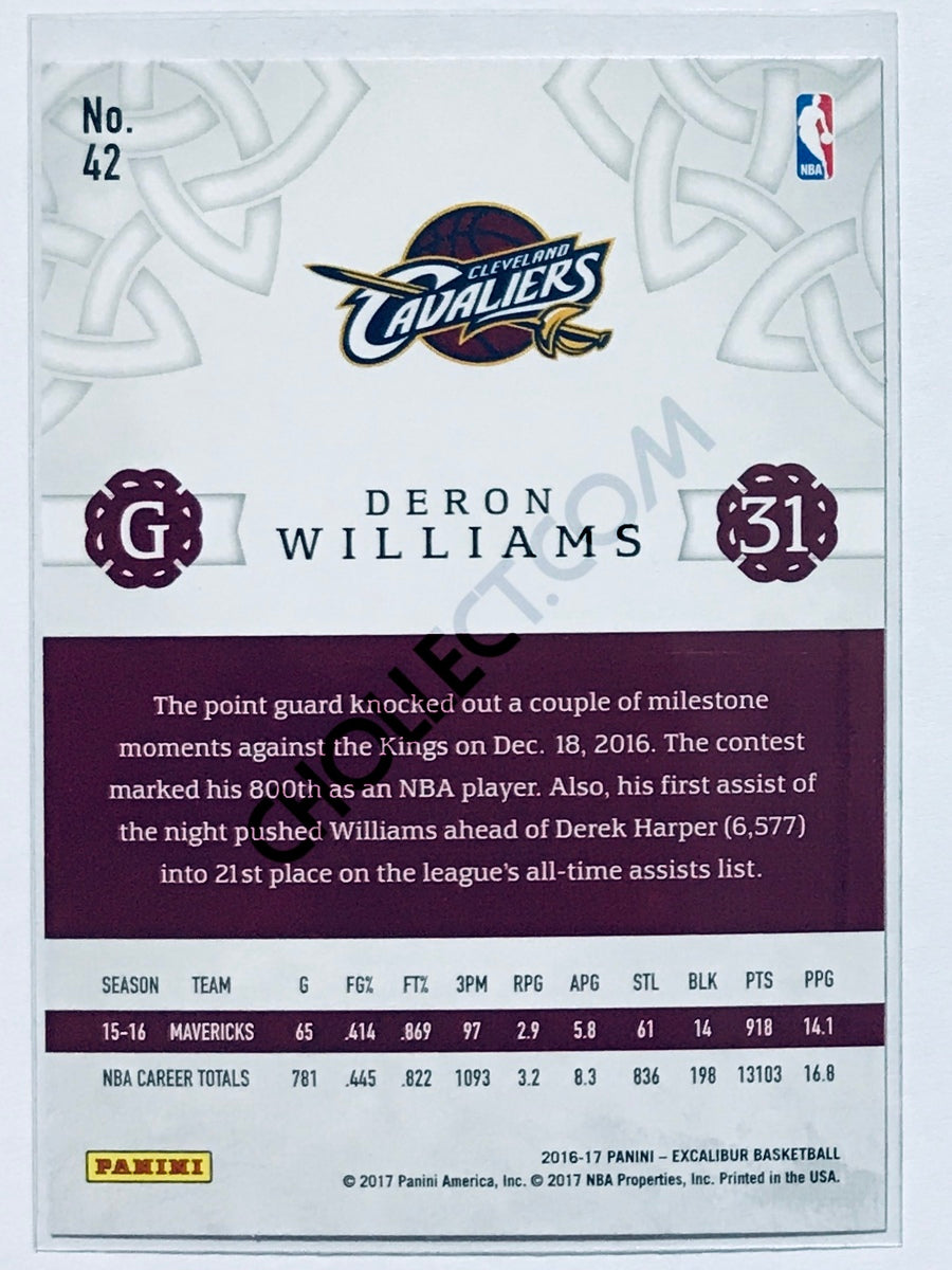 Deron Williams - Cleveland Cavaliers 2016-17 Panini Excalibur #42