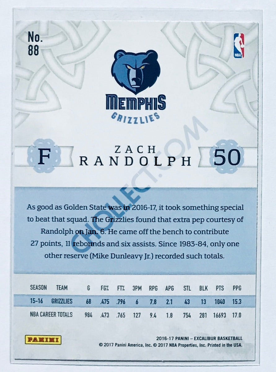 Zach Randolph - Memphis Grizzlies 2016-17 Panini Excalibur #88