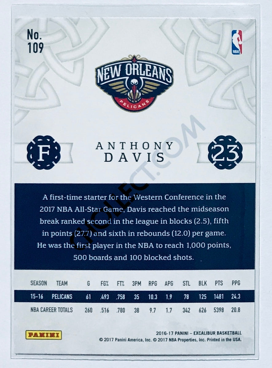 Anthony Davis - New Orleans Pelicans 2016-17 Panini Excalibur #109