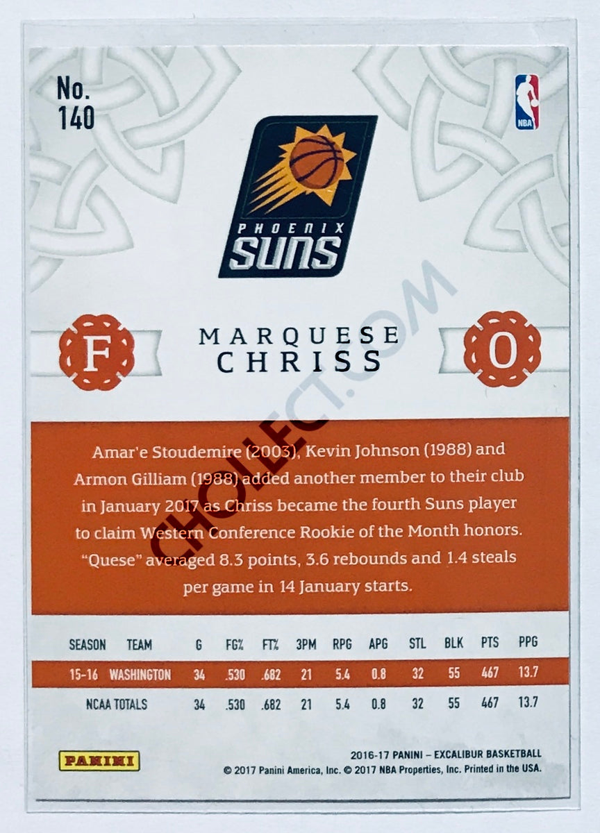 Marquese Chriss - Phoenix Suns 2016-17 Panini Excalibur RC Rookie #140