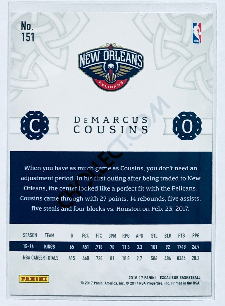 DeMarcus Cousins - New Orleans Pelicans 2016-17 Panini Excalibur #151