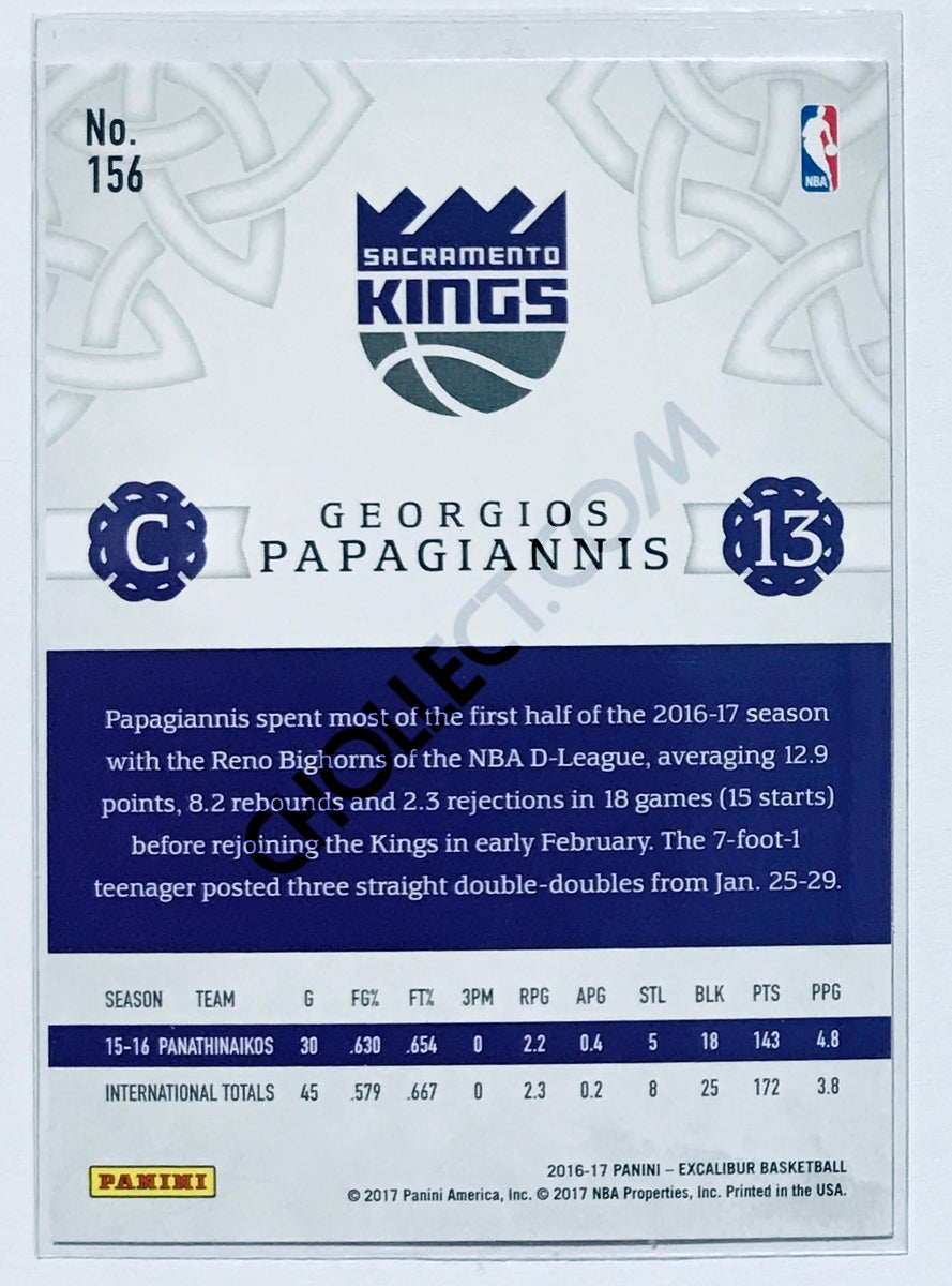 Georgios Papagiannis - Sacramento Kings 2016-17 Panini Excalibur RC Rookie #156
