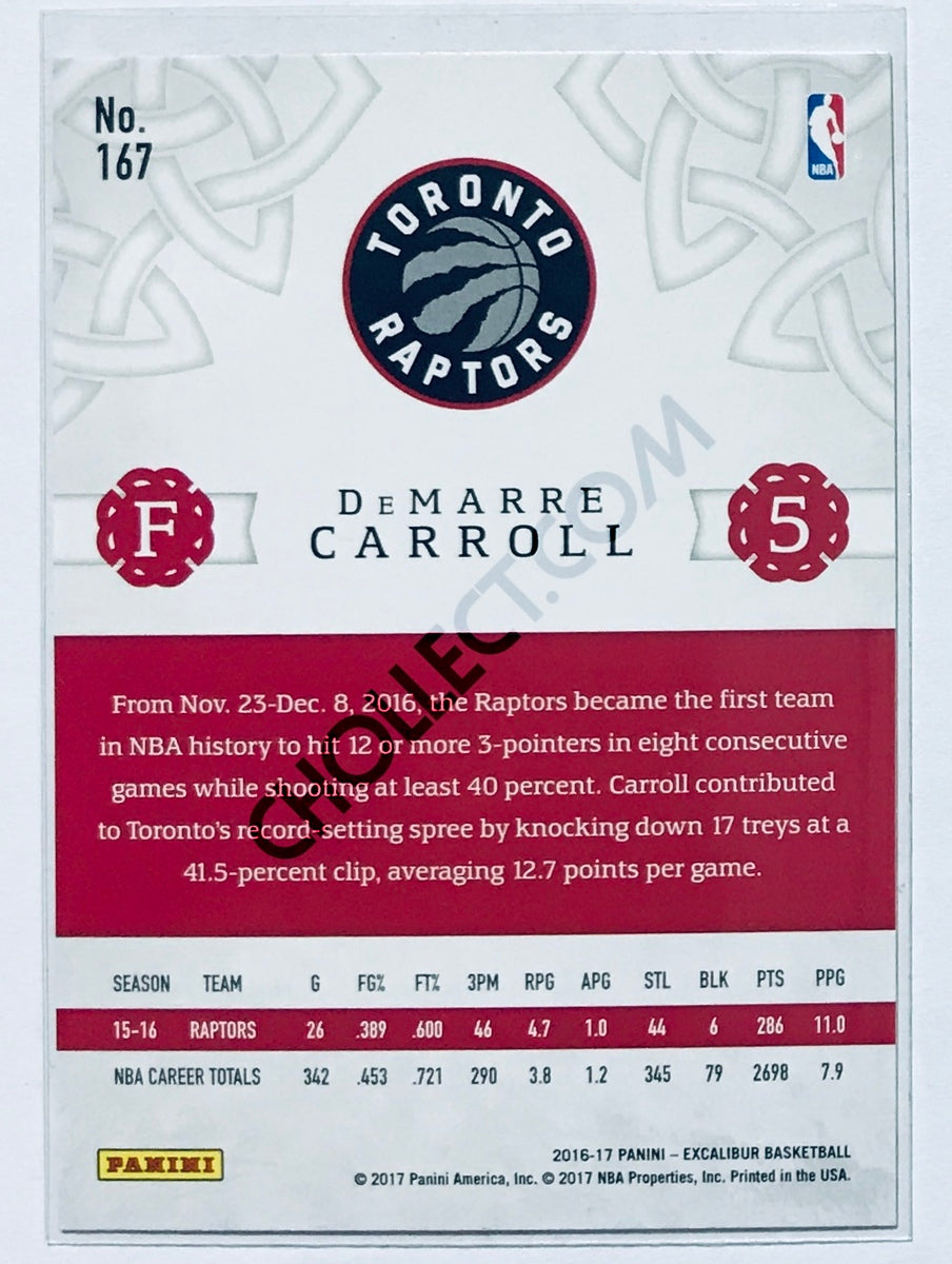 DeMarre Carroll - Toronto Raptors 2016-17 Panini Excalibur #167