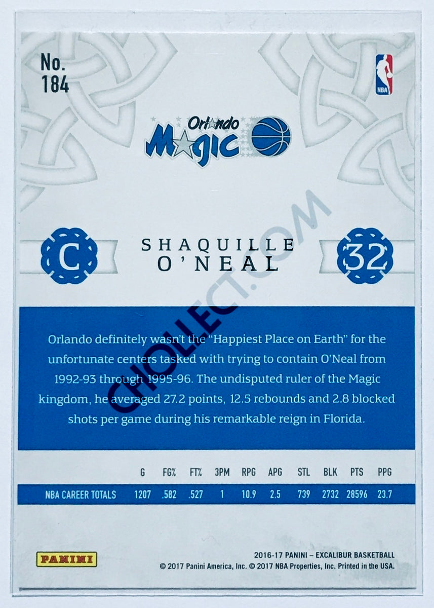 Shaquille O'Neal - Orlando Magic 2016-17 Panini Excalibur #184